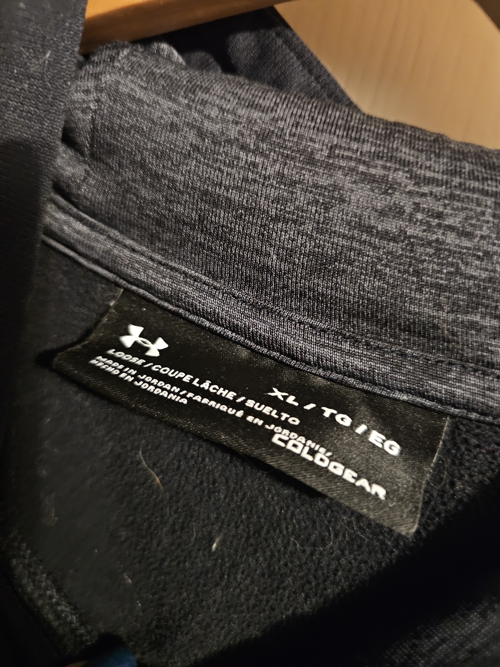 Under Armour Men's Black Hooded Pullover Sweatshirt - Picture 3 of 4